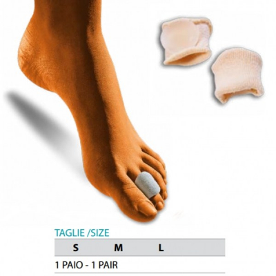 Inel din gel polimer acoperit cu material textil pentru protectie deget picior G104