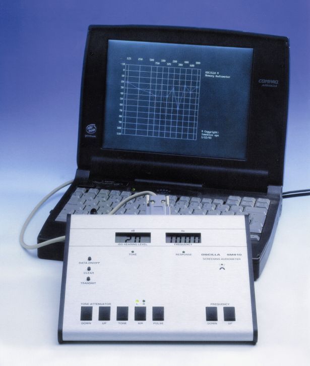 Audiometru de screening cu port serial oscilla sm910-s