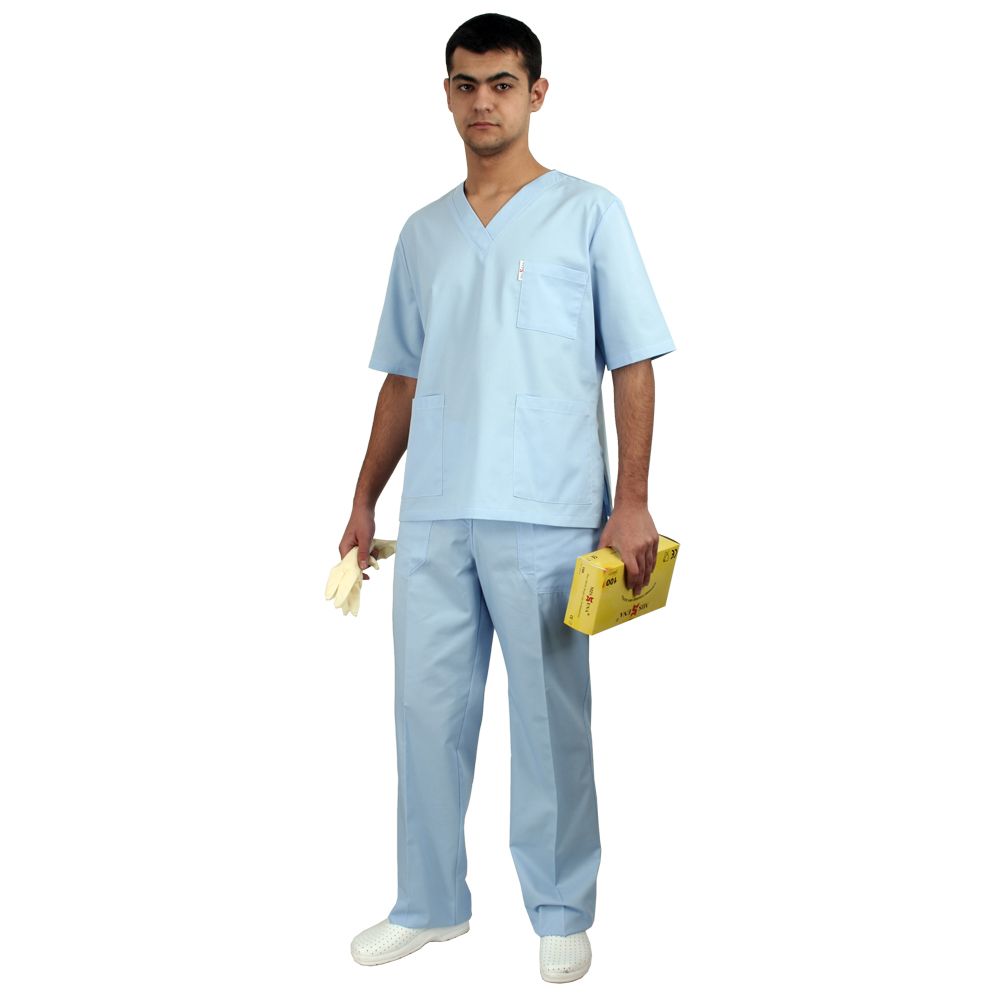 Costum medic bleu