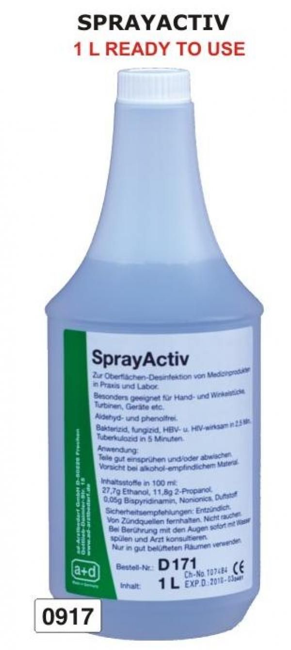 Dezinfectant suprafete SPRAYACTIV 1 litru preparat