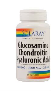 GLUCOSAMINE CHONDROITIN HYALURONIC ACID 60CPS