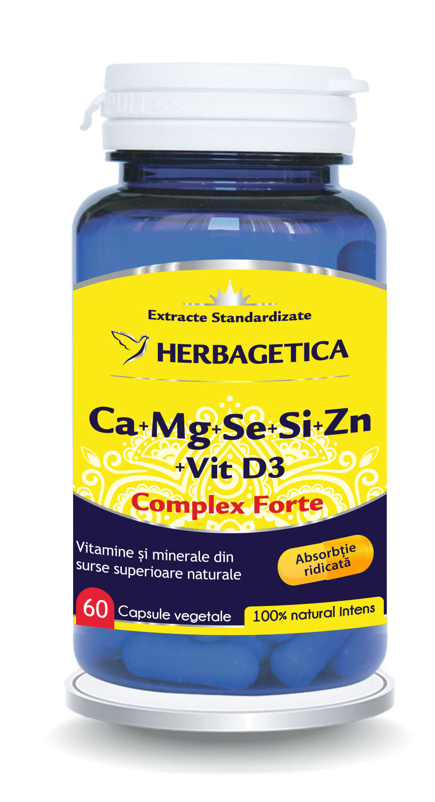 Ca+Mg+Se+Si+Zn cu Vit D3 Complex Forte