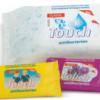 Touch continua lupta impotriva microbilor cu un nou produs: servetelele umede antibacteriene