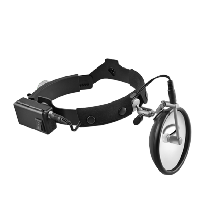 LAMPA FRONTALA ORL CU OGLINDA DE 100MM DIAMETRU CU BATERII (STORTZ)