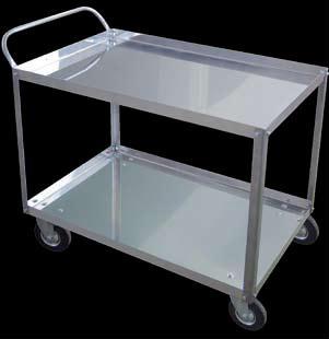 MASA INOX MOBILA PENTRU TRANSPORT ALIMENTE, DIMENSIUNI 900mm x 600mm.