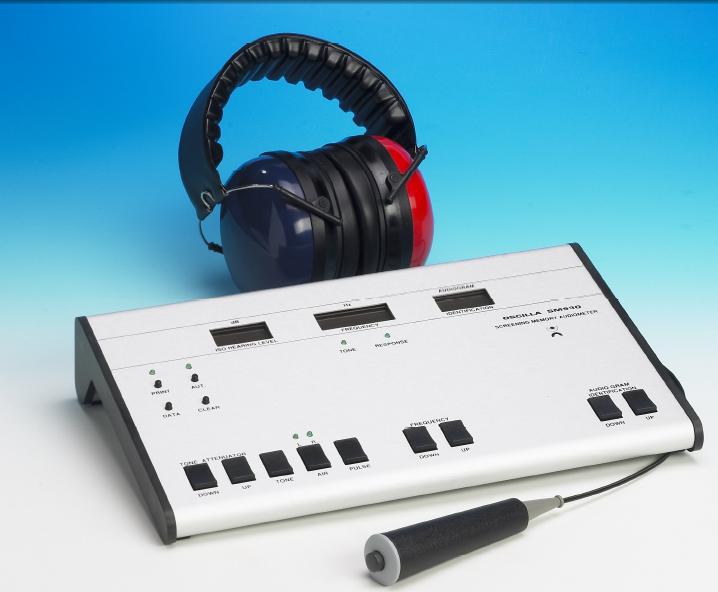 Audiometru de screening cu memorie oscilla sm930