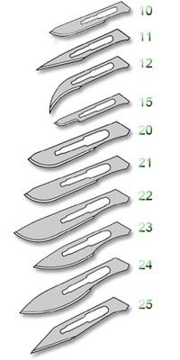 Lame bisturiu nr. 10