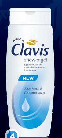 Gel de dus Clavis cu Shea Butter, galbenele si sunatoare
