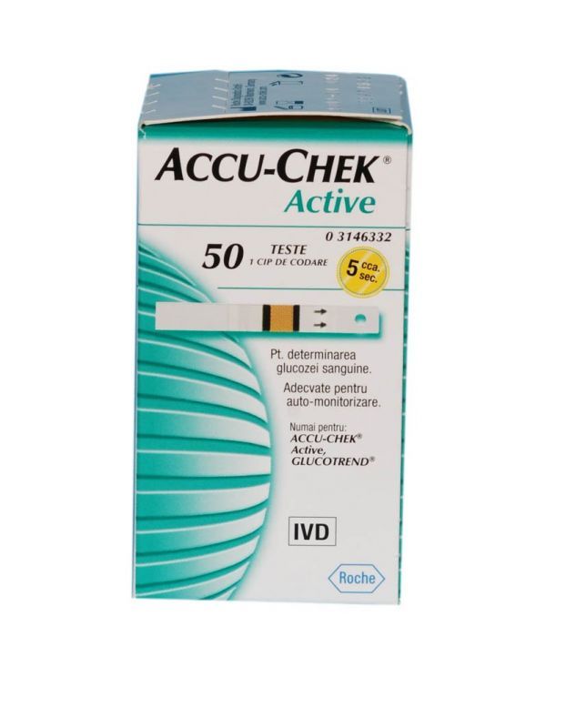Teste glicemie Accu Chek Active