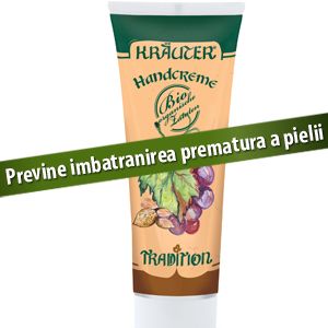 Crema hidratanta de maini krauter cu ulei din sambure de struguri si migdale bio