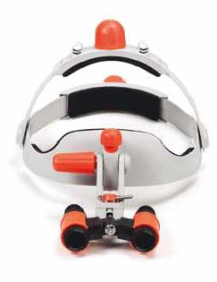 Casca cu lupe format prismatic – model  flip-up