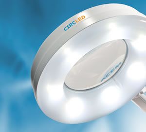 Lampa cu lupa – model circled 