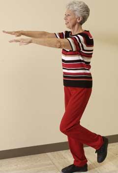 Stand intr-un picior