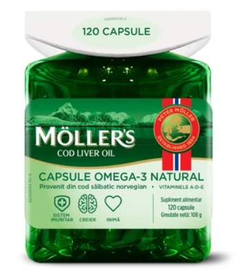 The Original MOLLER’s Cod Liver Oil 120 capsule, Orkla Health
