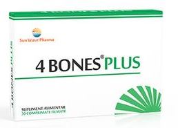 4 Bones Plus, 30 comprimate, Sun Wave Pharma