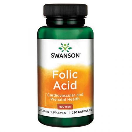 Acid Folic 800 mcg, 250 capsule, Swanson