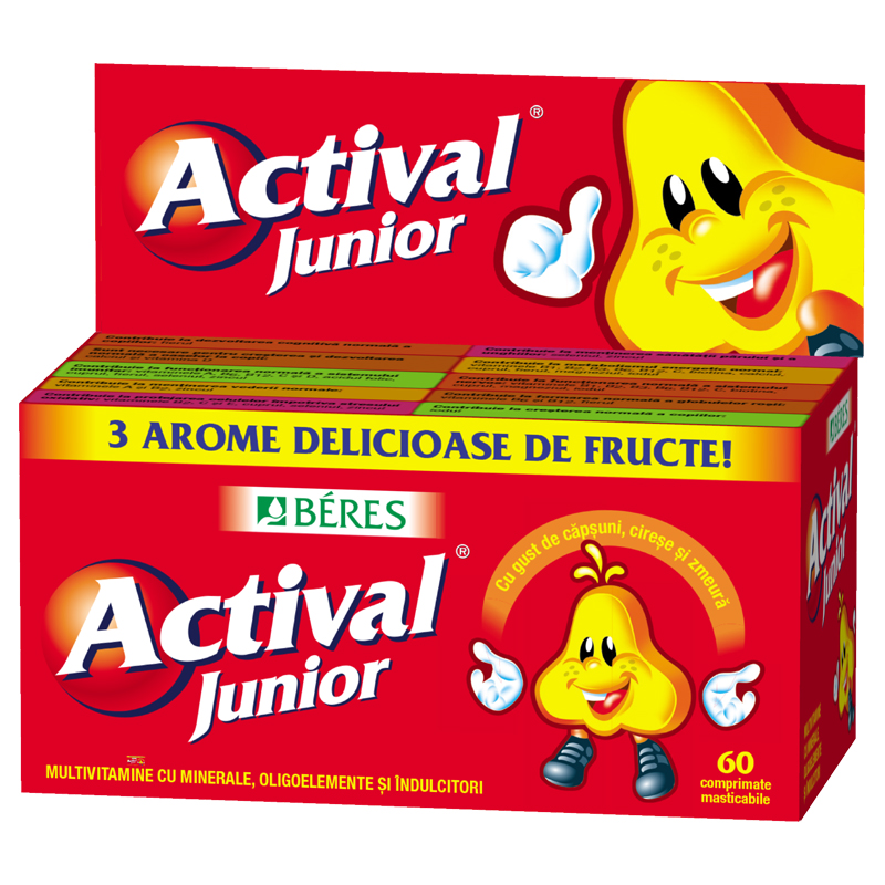 Actival Junior X 60 tablete masticabile