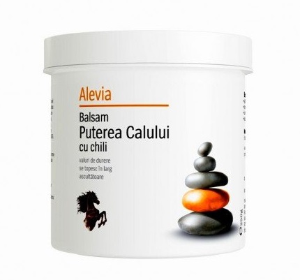 Balsam Puterea Calului cu chili, 250 g, Alevia