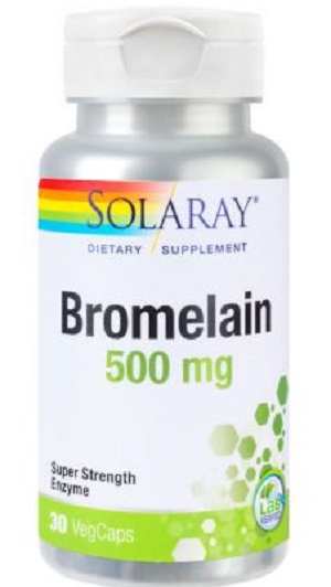 Bromelain 500mg Solaray, 30 capsule, Secom