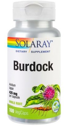 Burdock (Brusture) 425 mg Solaray, 100 capsule, Secom