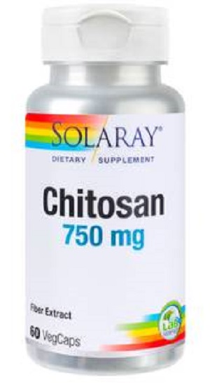 Chitosan 750mg Solaray, 60 capsule, Secom