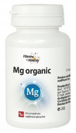 Magneziu organic, 60 comprimate, Dacia Plant 
