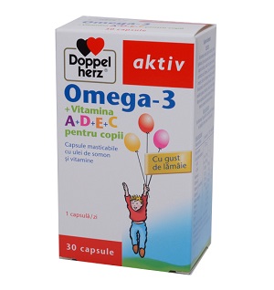 Doppelhertz Aktiv Omega 3 copii, 30 tablete