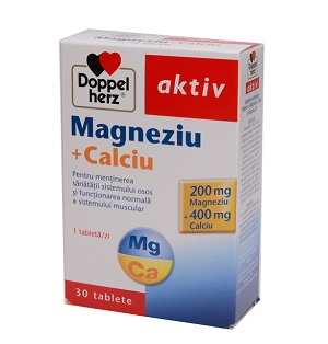 Doppelherz Aktiv Magneziu+Calciu, 30 capsule