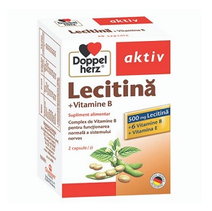 Aktiv lecitina + vitamina B+ vitamina E, 40 capsule, Doppelherz 