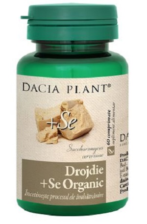 Drojdie cu Seleniu organic, 60 comprimate, Dacia Plant