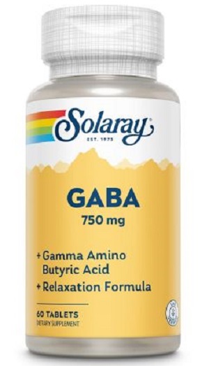 Gaba 750mg Solaray, 60 tablete, Secom
