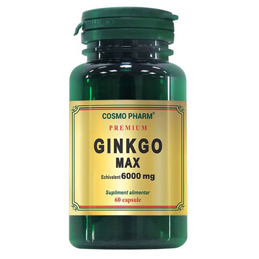 Premium Ginkgo Max 6000mg, 60 capsule, Cosmopharm
