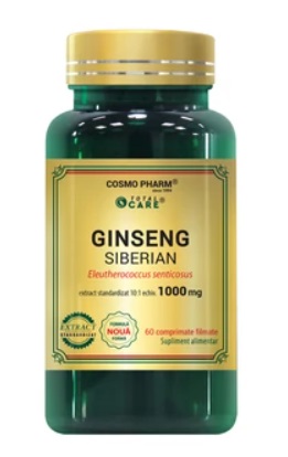 Ginseng Siberian 1000mg, 60 tablete, Cosmopharm