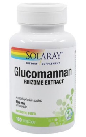 Glucomannan 600 mg Solaray, 100 capsule, Secom