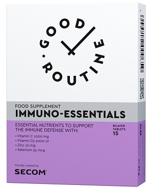 Immuno-Essentials Good Routine, 15 comprimate dublu-strat, Secom