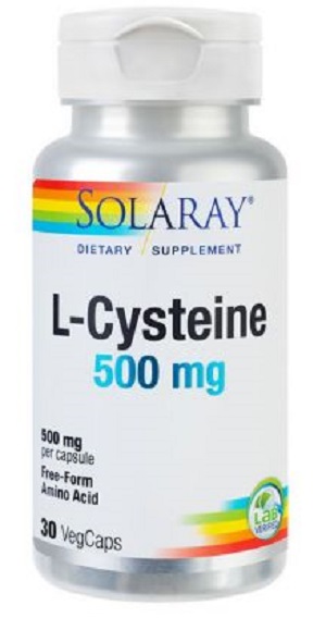 L-Cysteine 500mg Solaray, 30 capsule, Secom