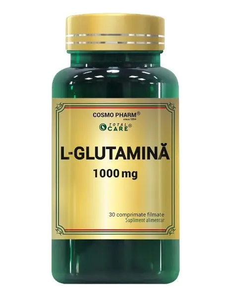 L-Glutamina 1000mg, 30 comprimate, Cosmopharm