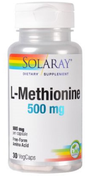 L-Methionine 500mg Solaray, 30 capsule, Secom