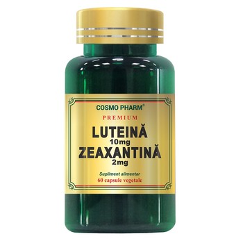 Luteina 10mg Zeaxantina 2mg, 60 capsule, Cosmopharm