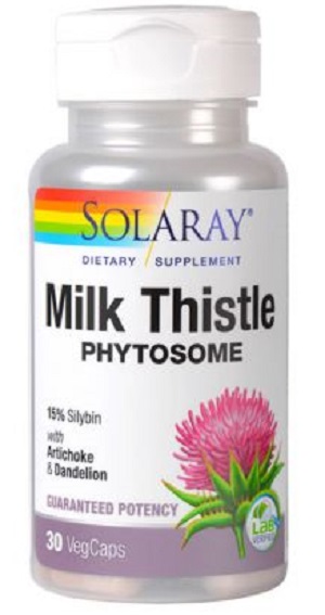 Milk Thistle Phytosome Solaray, 30 capsule, Secom
