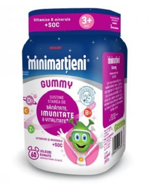 Minimartieni Gummy cu soc, 60 jeleuri, Walmark