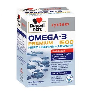 Omega 3 Premium 1500 System, 60 capsule, Doppelherz