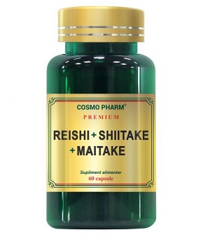 Reishi, Shiitake, Maitake, 60 capsule, Cosmopharm