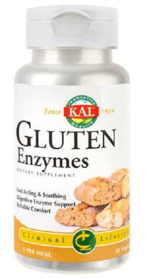 Gluten Enzymes, 30 capsule vegetale, Secom 