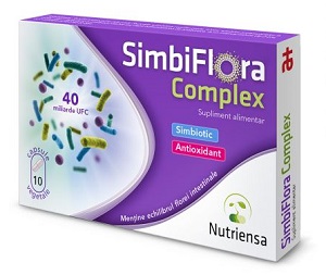 SimbiFlora Complex, 10 capsule vegetale, Antibiotice