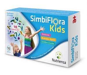 SimbiFlora Kids, 10 plicuri, Antibiotice