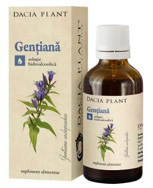 Tinctura de Gentiana, 50 ml, Dacia Plant