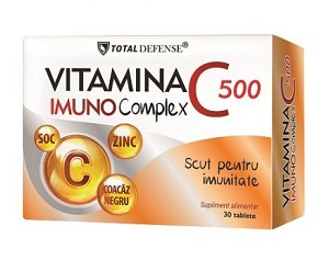 Vitamina C 500 Imuno Complex, 30 tablete, Cosmopharm