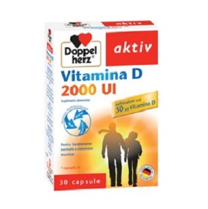 Vitamina D 2000UI Aktiv, 30 capsule, Doppelherz