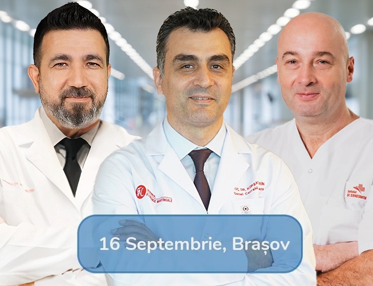 16 Septembrie 2023 Prof. Dr. Kürsat Rahmi SERIN si Prof. Dr. Sadik Server aduc expertiza lor medicala la Brasov